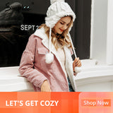 Simplee Casual autumn winter corduroy jacket women Lambs wool buttons female warm coats Pockets outwear ladies warm parkas 2019,